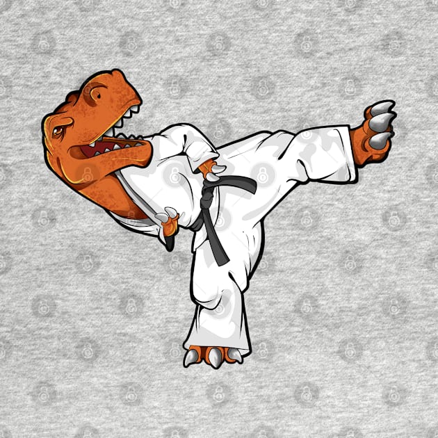 Cartoon TREX does Tang Soo Do by Modern Medieval Design